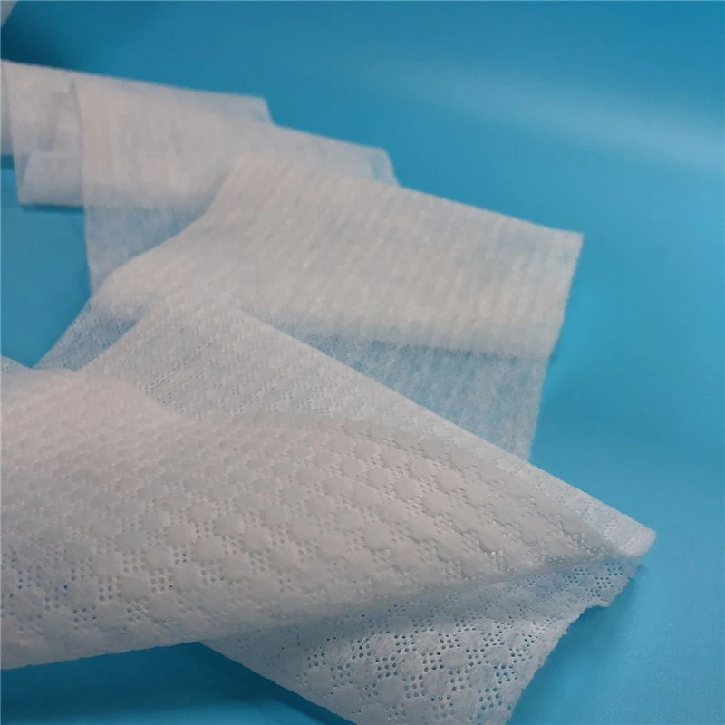 Es de aire caliente suave hidrófila Tejida 24G El aire caliente a través de Nonwoven Fabric de pañal y toalla sanitaria que