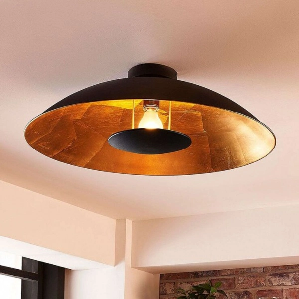 Jlp1012 Modern Black-Golden Ceiling Light