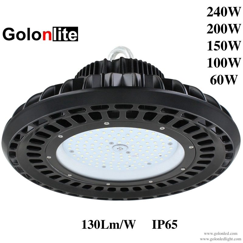 Iluminación proyecto IP65 130lm/W MW conductor 200W LED de luz Highbay OVNI