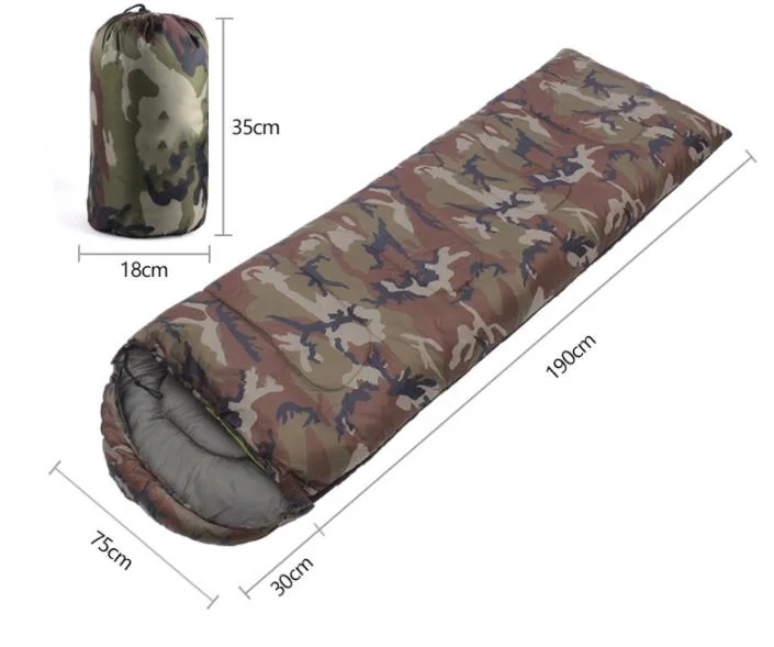 High quality/High cost performance  Envelope Type Camouflage Winter Outdoors Sleeping Bags