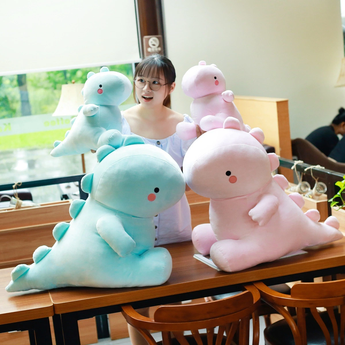 Wholesale/Supplier Soft Lovely Dinosaur peluche Doll dessin animé Dino animal bourré Jouet