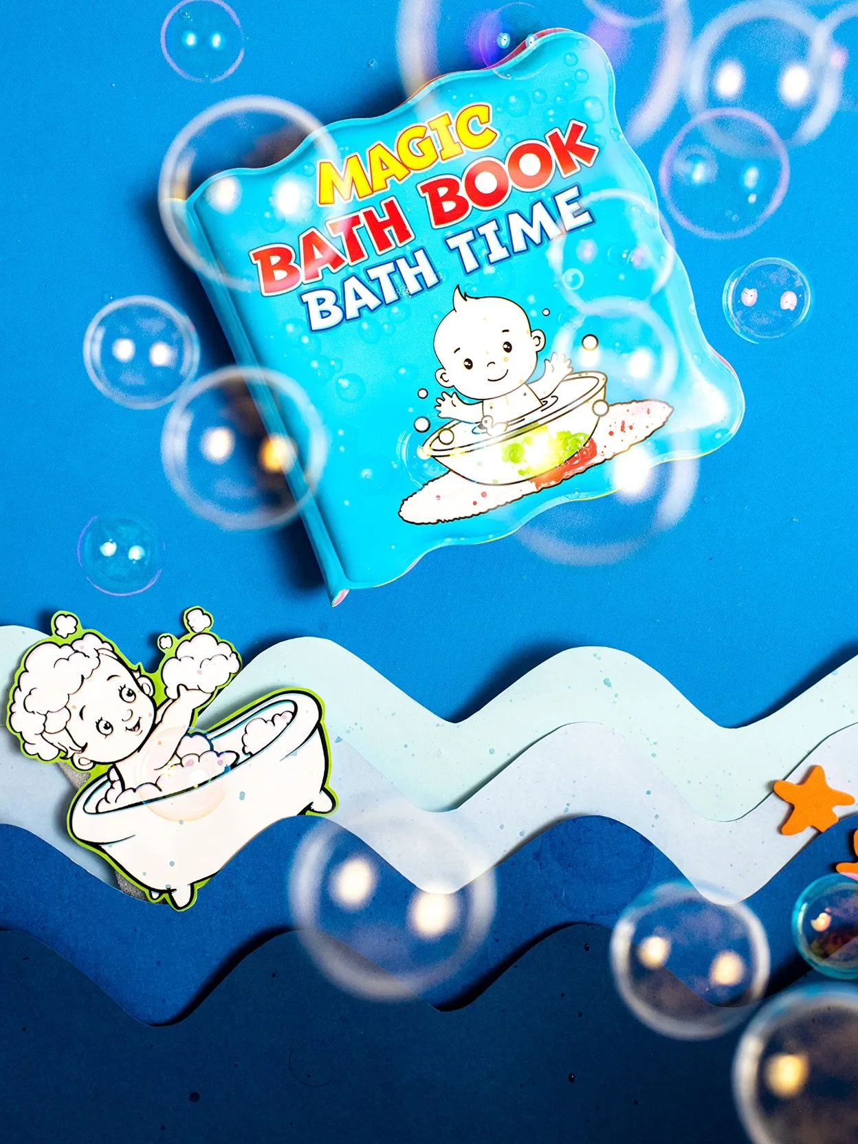 Kids Toddler Children Education Soft Book Floating Baby Waterproof Bubble Bath Books