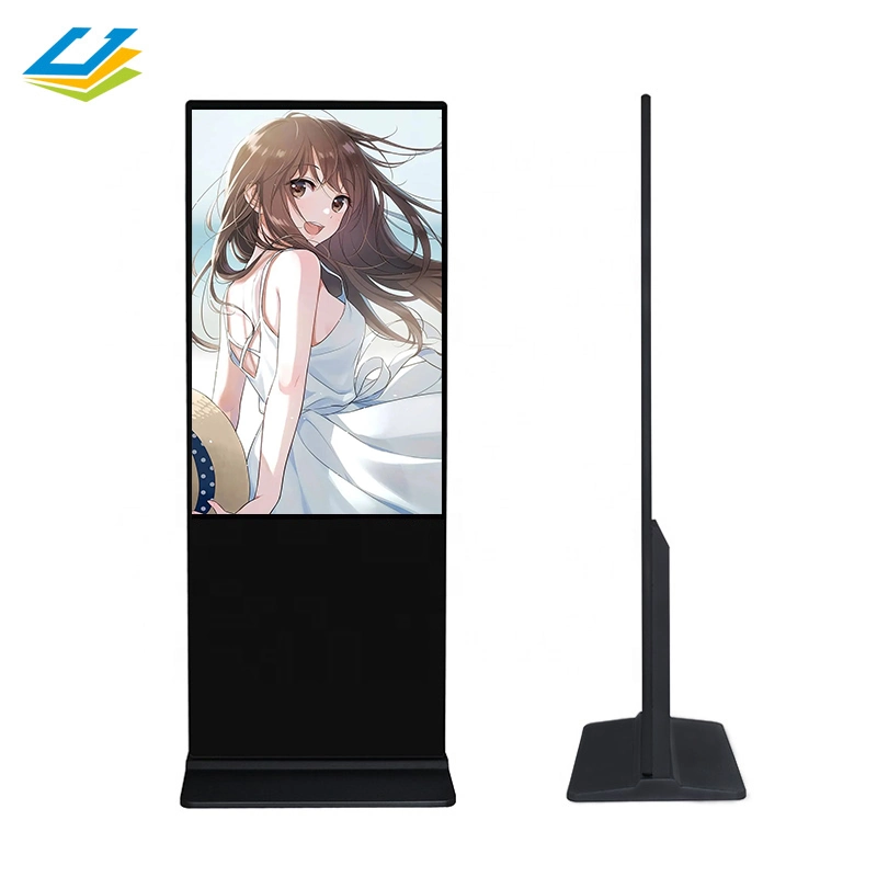 Floor Standing 43 Inch Android Video LCD Advertising Player Kiosk Vertical Totem Digital Touch Screen Signage Display