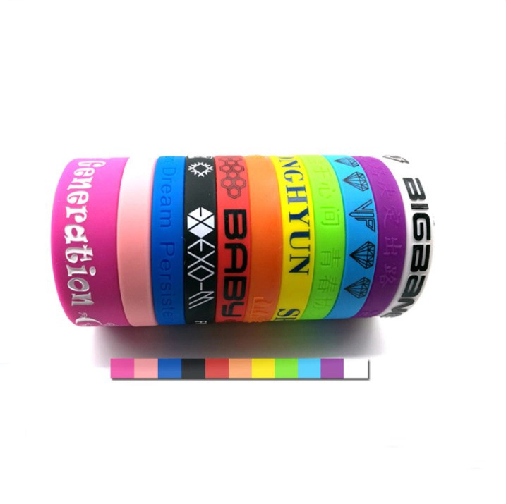 Customized Printing Silicone Rubber Wrist Band Silicone Wristband