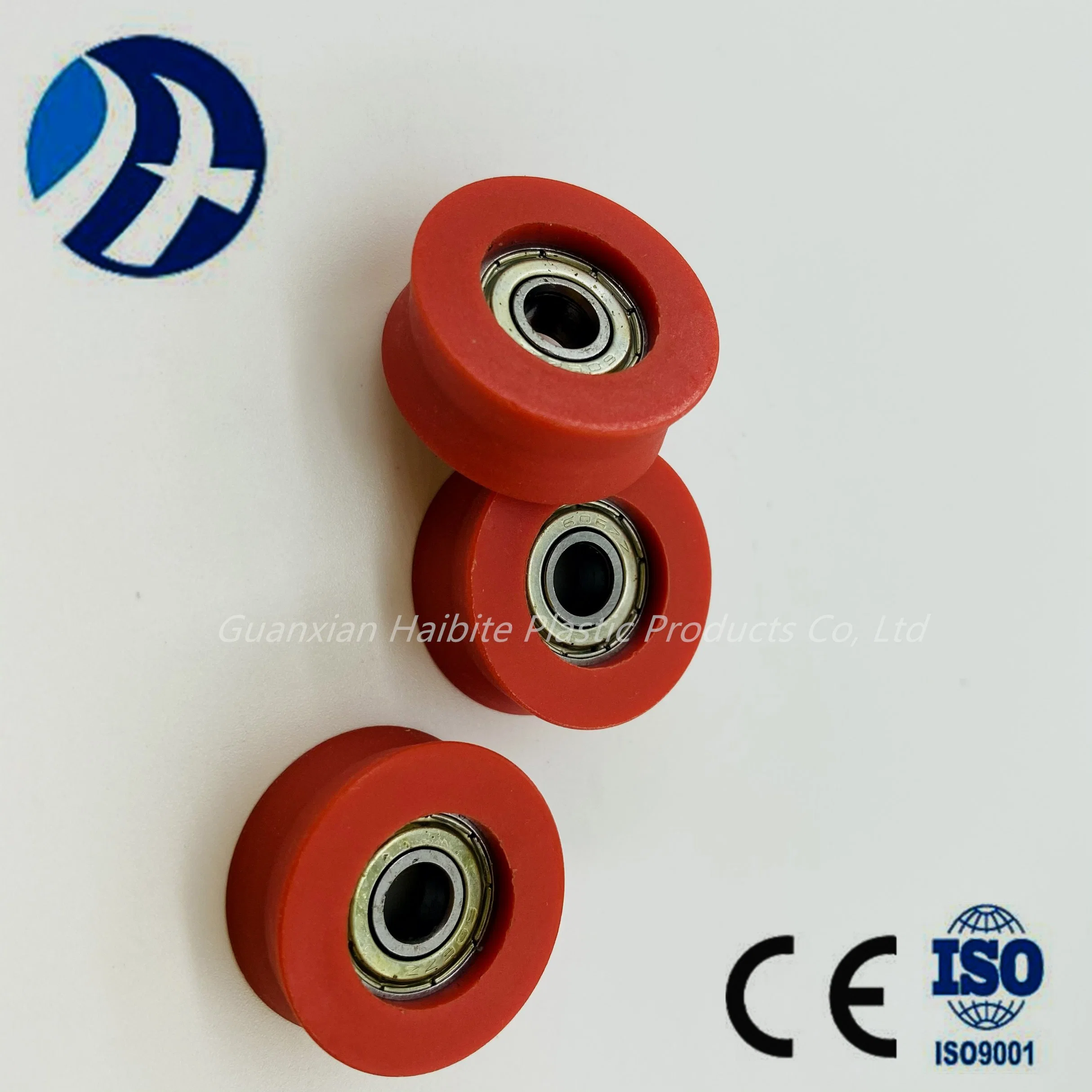 V-Type 6*27*11*25.5mm Equipment Accessories Roller Plastic Pulley Wheel with Bearingwear Resistance