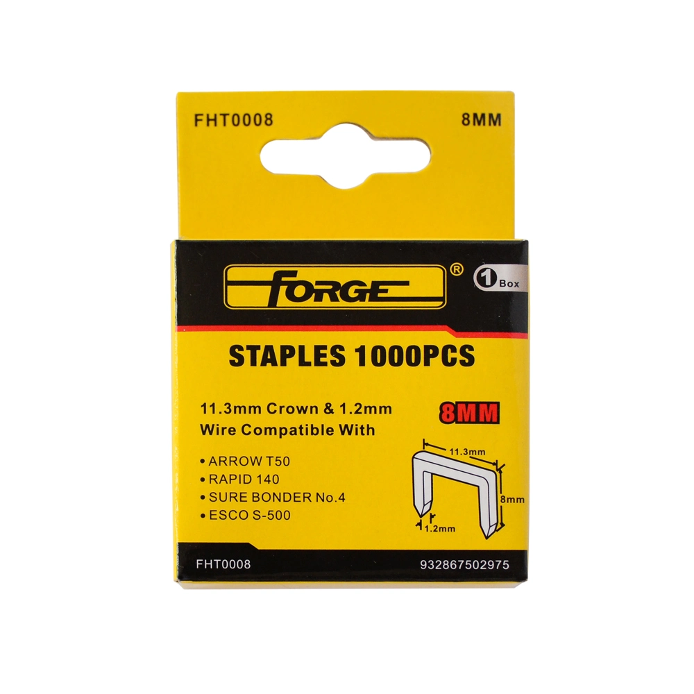 8mm Heavy Duty Nails U Shaped Galvanized Staples