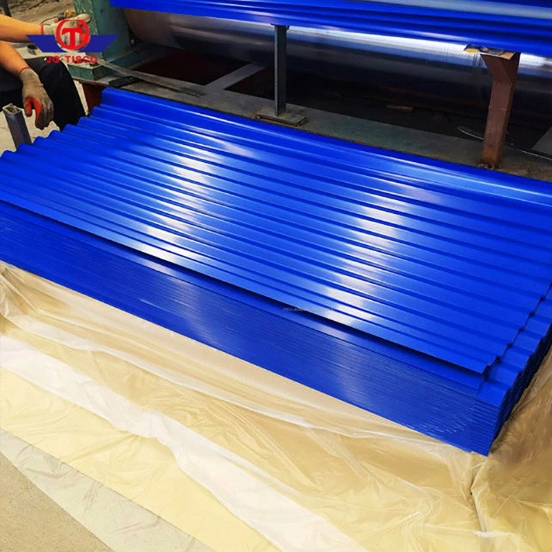 Prepainted Corrugated/T-Shped/Wave Corrugated Steel Plate PE/PVDF/HDP/SMP PPGL Profiled Iron Tiles Color Zinc Coated Metal Roofing Sheet