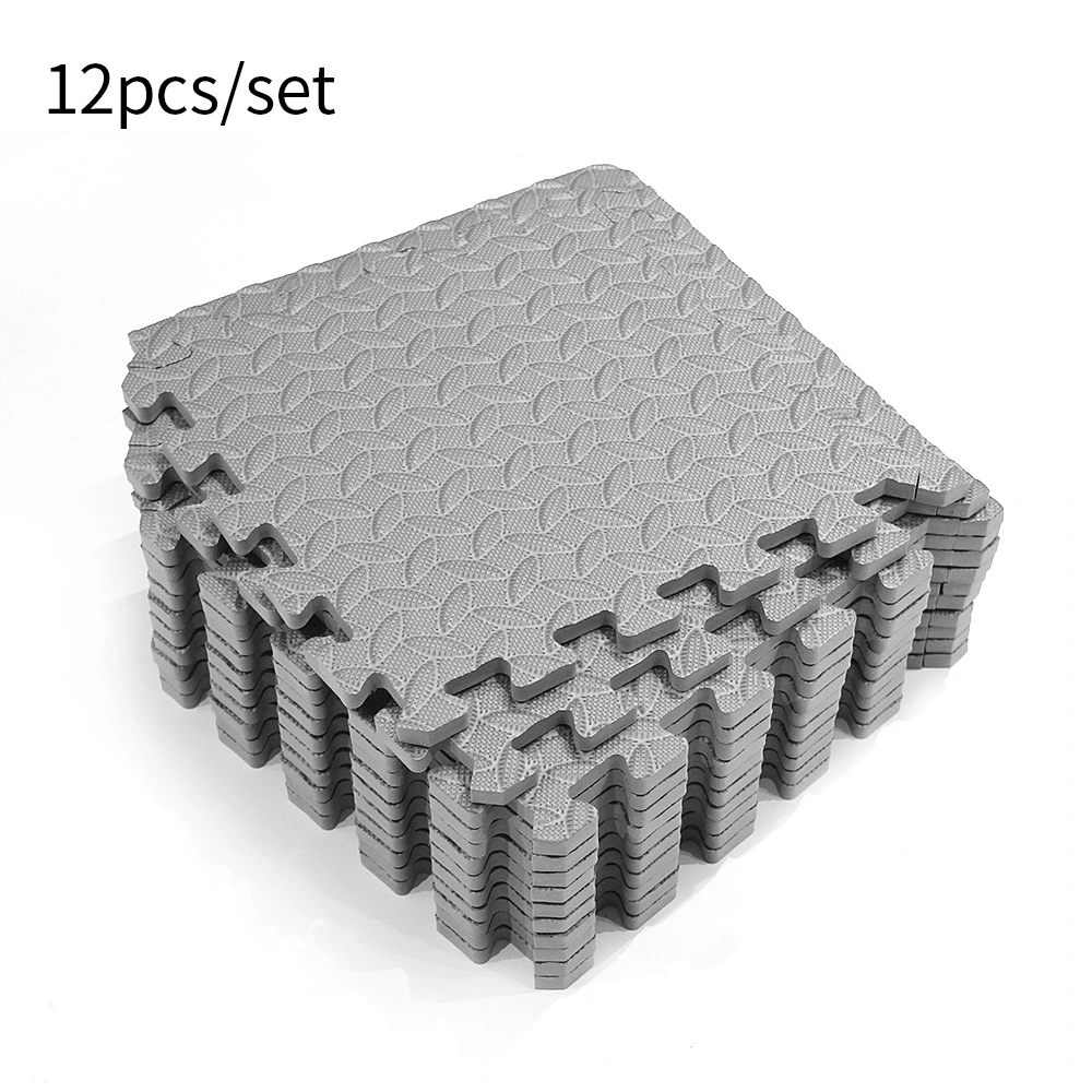 EVA Foam Interlocking Mats for MMA Workshops Basement Fitness Room Outdoor Areas 3/4" Black