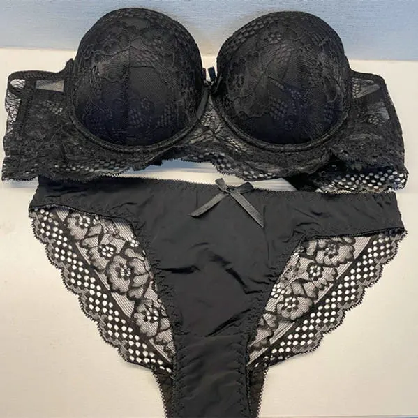 Hot Customized Factory Wholesale/Supplier Bra Panty Set Lace Flower Fashion Sexy Underwear