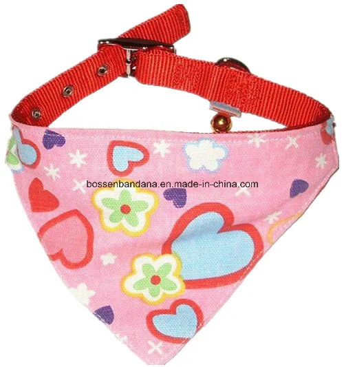 Factory Produce Customized Logo Printed Adjustable Pets Collar Neckerchief