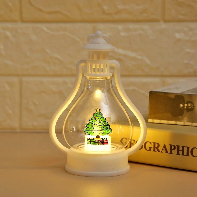 Adornos de Navidad Nueva lámpara portátil de aceite LED lámpara de linterna de regalo