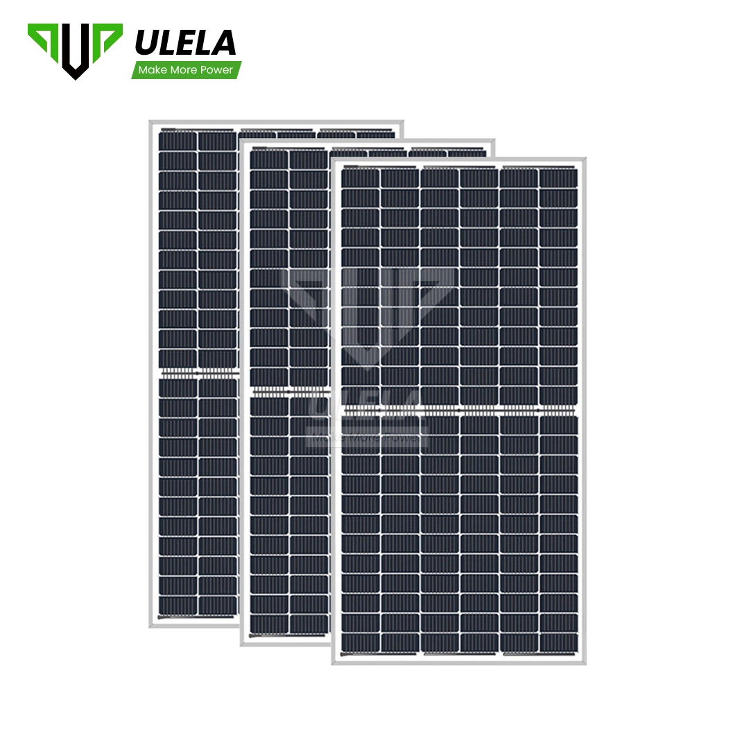 Inicio Proveedores Ulela Panel Solar Panel solar transparente personalizado de silicio monocristalino China 210mm mono Panel solar de 1000W