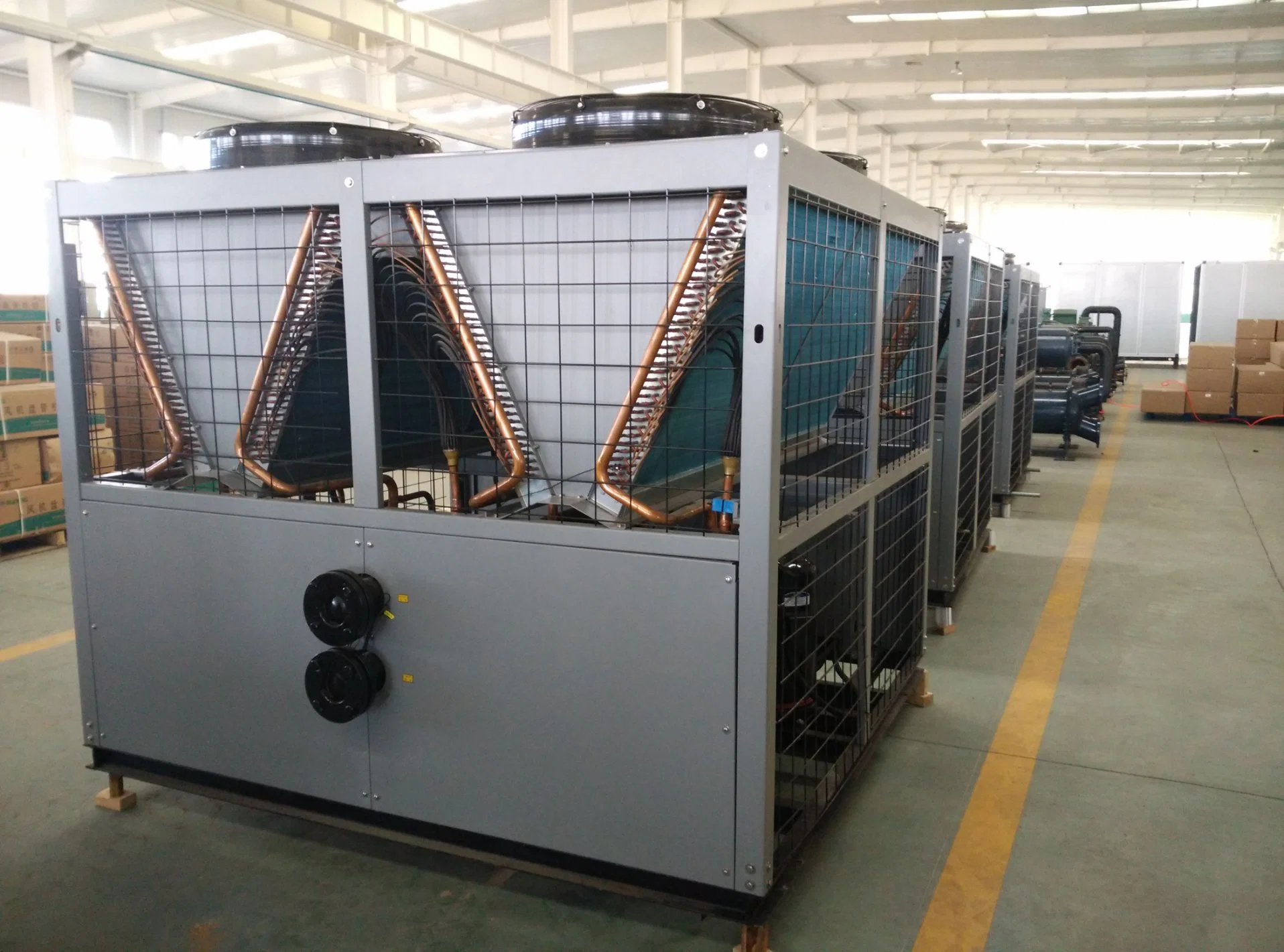 Ruidong 90kw CE Central HVAC Modular Air Cooled Industrial Scroll Water Chiller