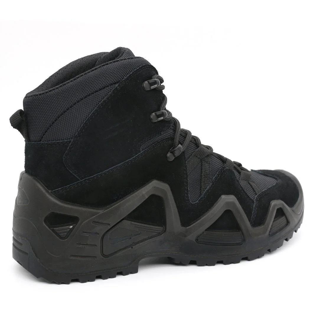 Black Suede Puncture Resistant Light Non Safety Boots Shoes