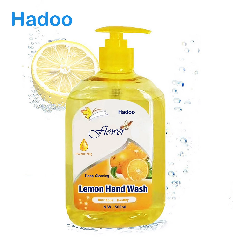 2020 Hot Sale Lemon Liquid Hand Washing Soap for Household Hand Washing