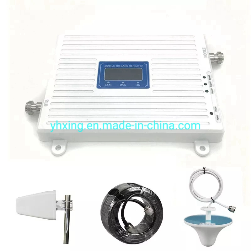 Triple Band Mobile Signal Booster GSM/Dcs/LTE 2g 3G 4G 900 1800 2100 MHz Mobile Signal Repeater