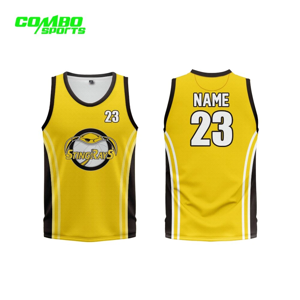 Uniforme personalizado de esportes, camisa de treinamento para partida de basquete.