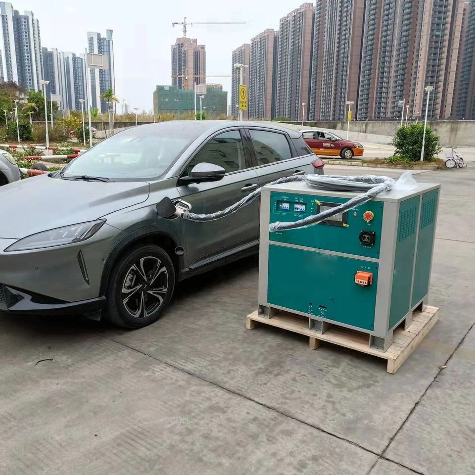 بطارية فوسفات حديد LFePO4 Lithium LFebo4 CCS GB/T Chademo بقدرة 60 كوو موصل مجموعة شحن محطة السيارة الكهربائية المحمولة لإنقاذ الطوارئ المتنقلة EV Chaging Station