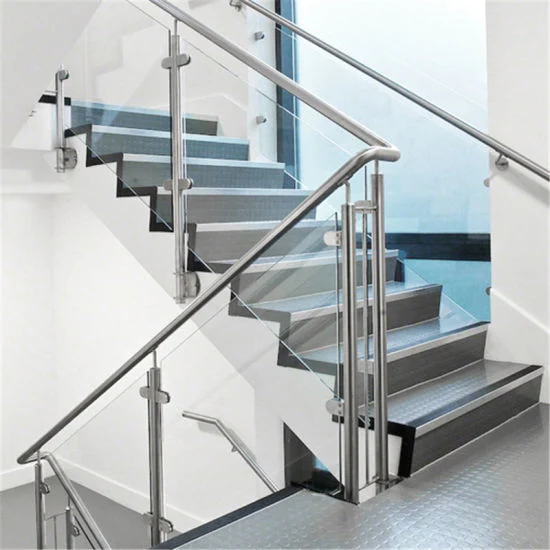 Prima Luxury Staircase Post Balustrade Glass Railing Design