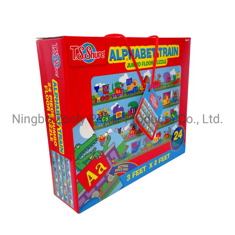 Personalizar Jumbo 24 Piezas rompecabezas de piso del alfabeto Puzzle de tren de la Fama de la construcción de Puzzles Puzzles Rompecabezas para Niños