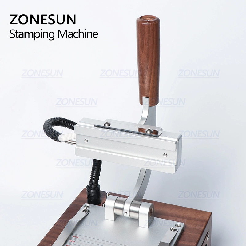 Zonenun Zs-110c Neue manuelle Prägung Leder Papier Holz Maschine Wärme Drücken Sie Maschine Buchstaben Hot Foil Stanzmaschine