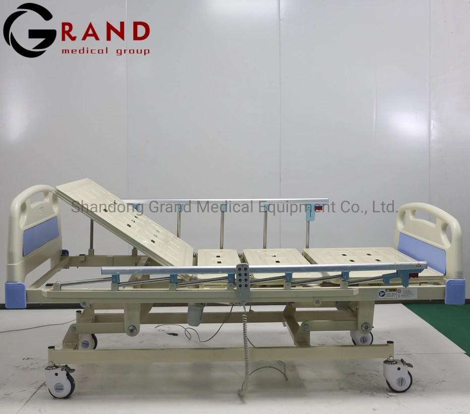 China Proffessional Fornecedor Ajustável eléctrico da função 3 Cama de Hospital Medical paciente do leito de enfermagem para Equipamentos Médicos móveis hospitalares para venda