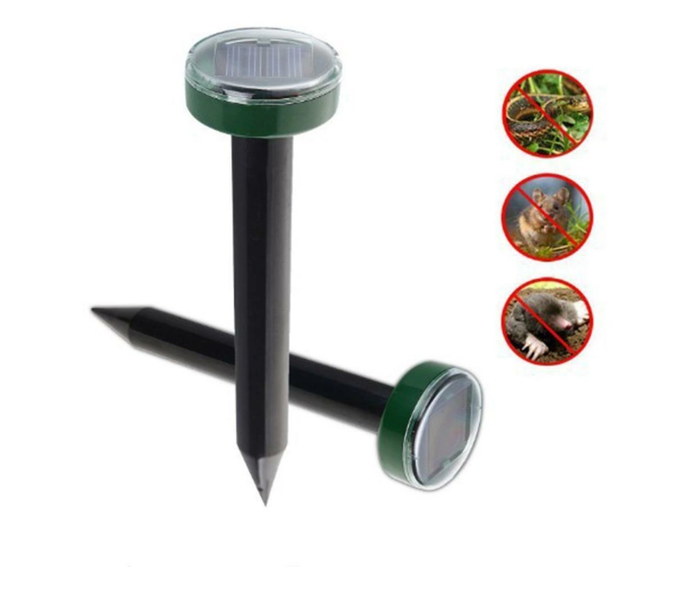 Mole Repeller Solar de resistente al agua para piscina jardín de césped Yard deshacerse de los lunares