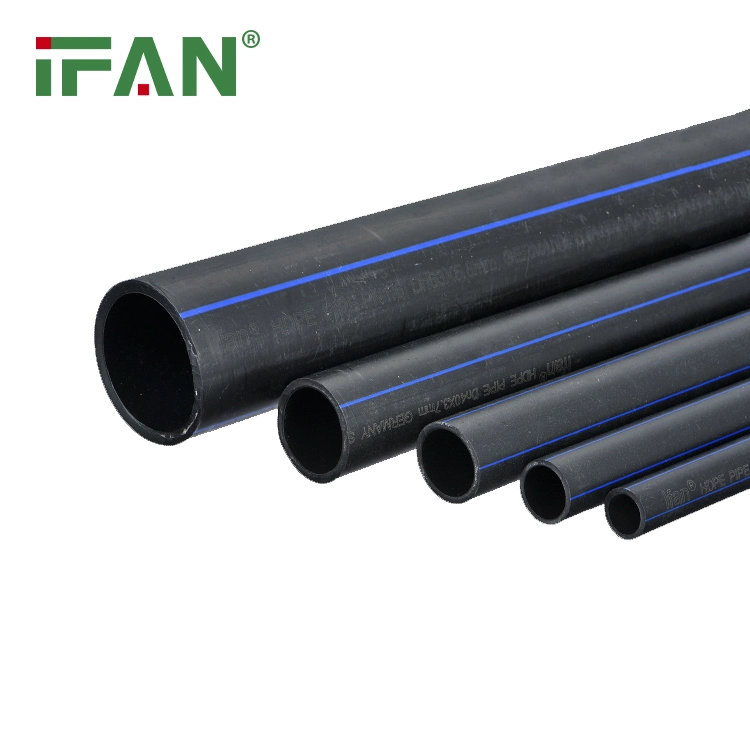 Ifan Black HDPE/PP/PE Pipe 20mm HDPE Fittings for Water Supply Agriculture Irrigation