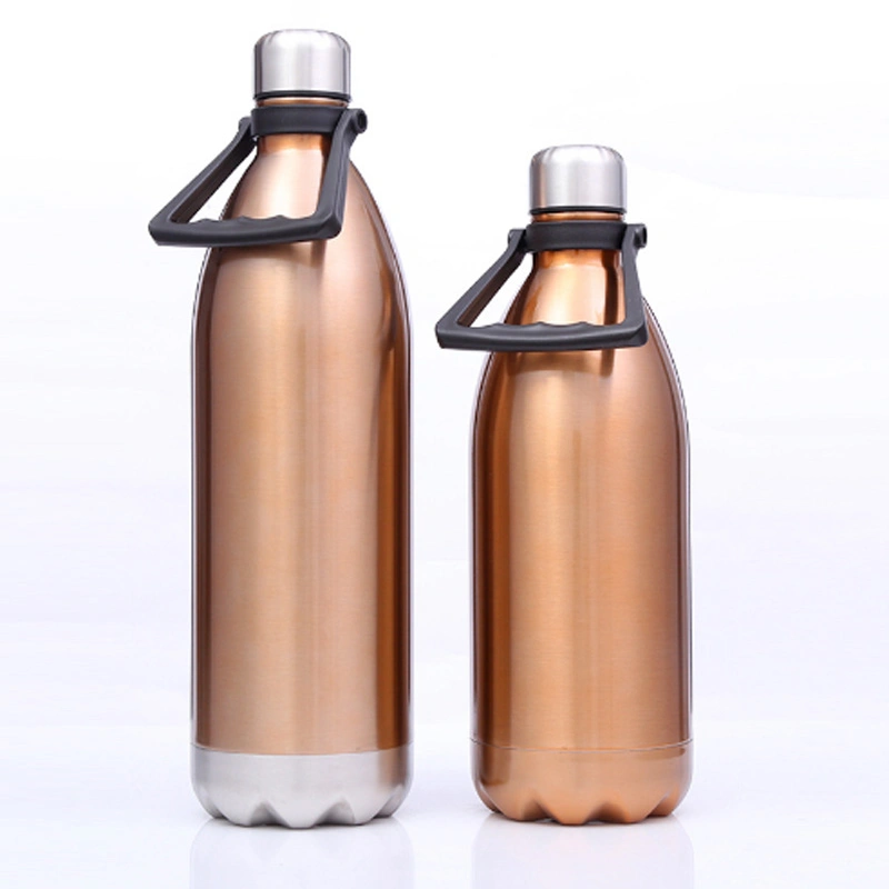 750ml 260ml Stainless Steel Cola Water Bottle Accessories Silicone Carrier with Carabiner Stainless Holder