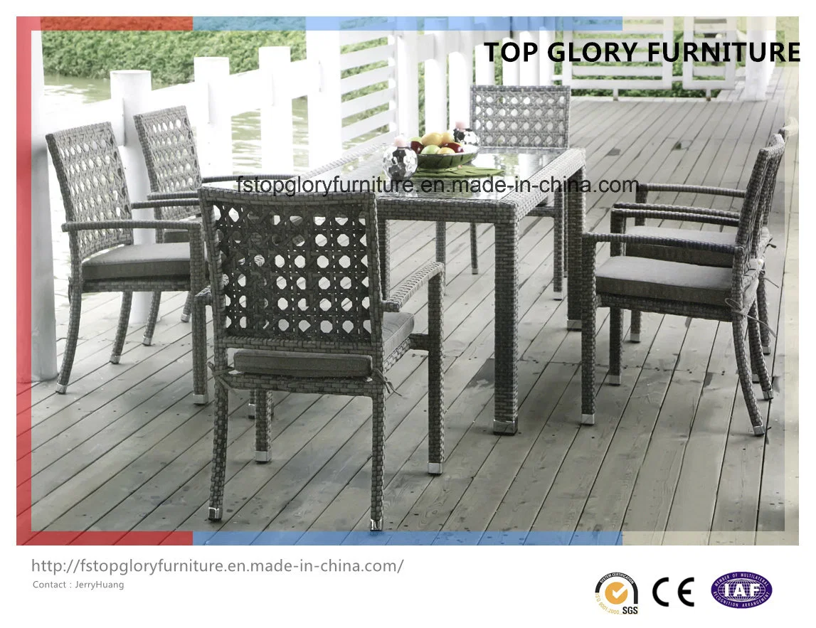 Hot vente de mobilier de jardin moderne Table et chaises en métal