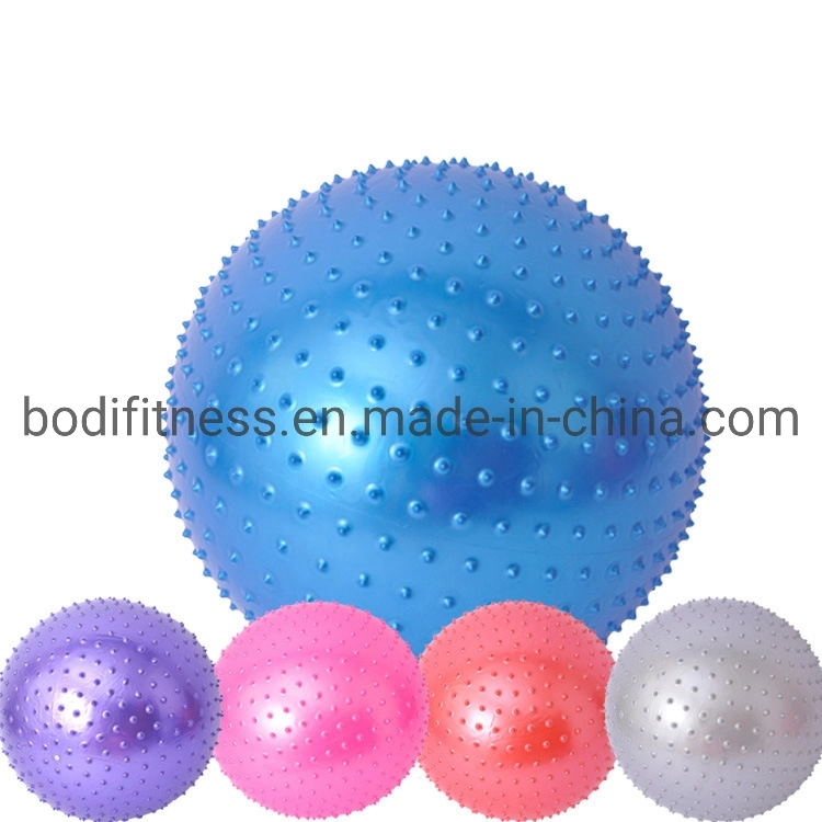 Natur Gummi Fitness PVC Spiky Yoga Massage Ball für Fitness-Studio Yoga Ball Für Übungsmassage