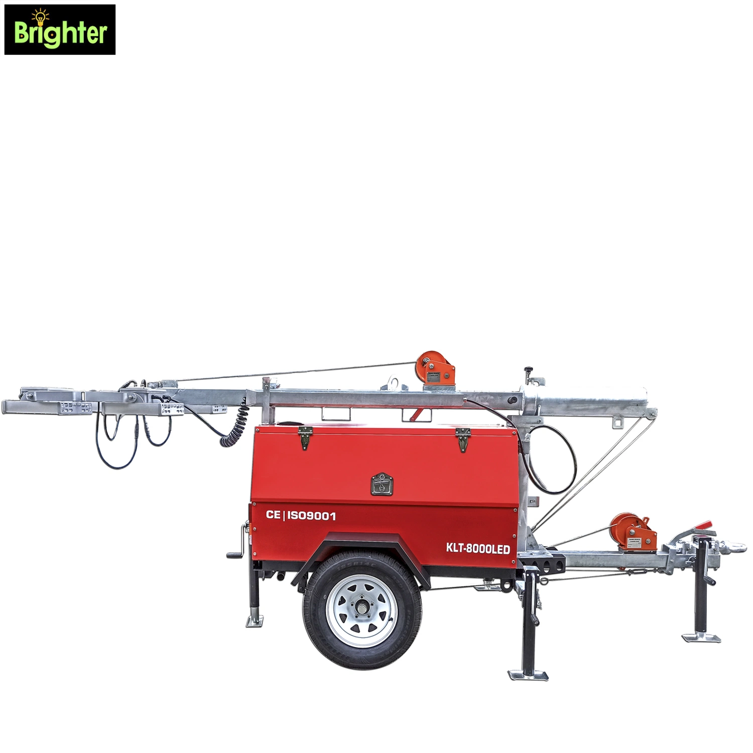 Trailer-Mounted Yanmar Power for Rescue Mobile Light Tower with Metal Halide