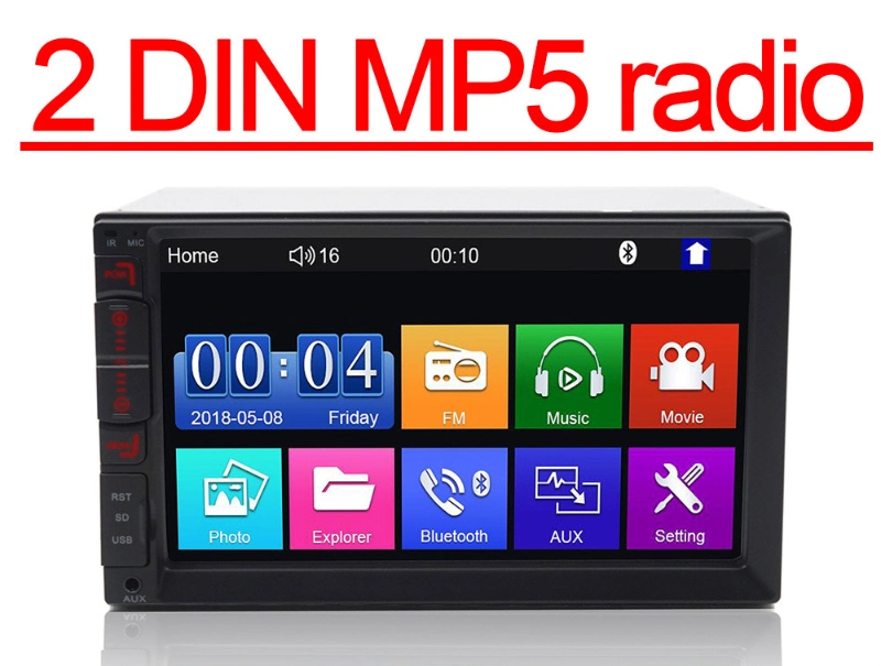 2DIN Car MP5 Radio Monitor with Mirror Link 7inches