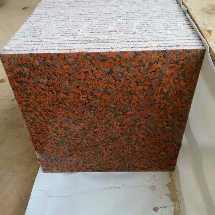 Chino Arce Red Leaf Granite G562 Corte a tamaño azulejos Bandas de peldaños