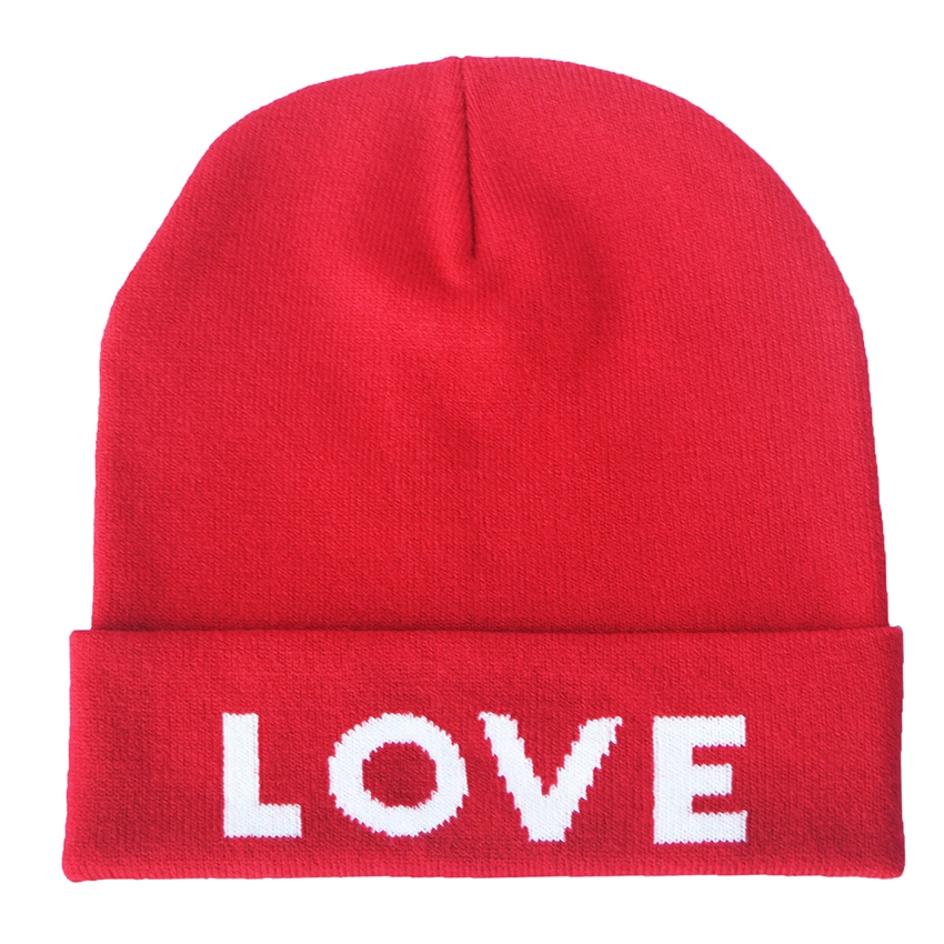 Wholesale/Supplier Plain Label Jacquard Logo Knitted Beanie Hats