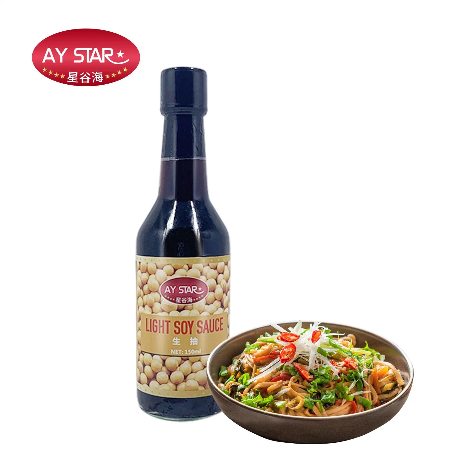 Hal Natural Soya Bean BRC comida ligera Superior de la salsa de soja Aditivo