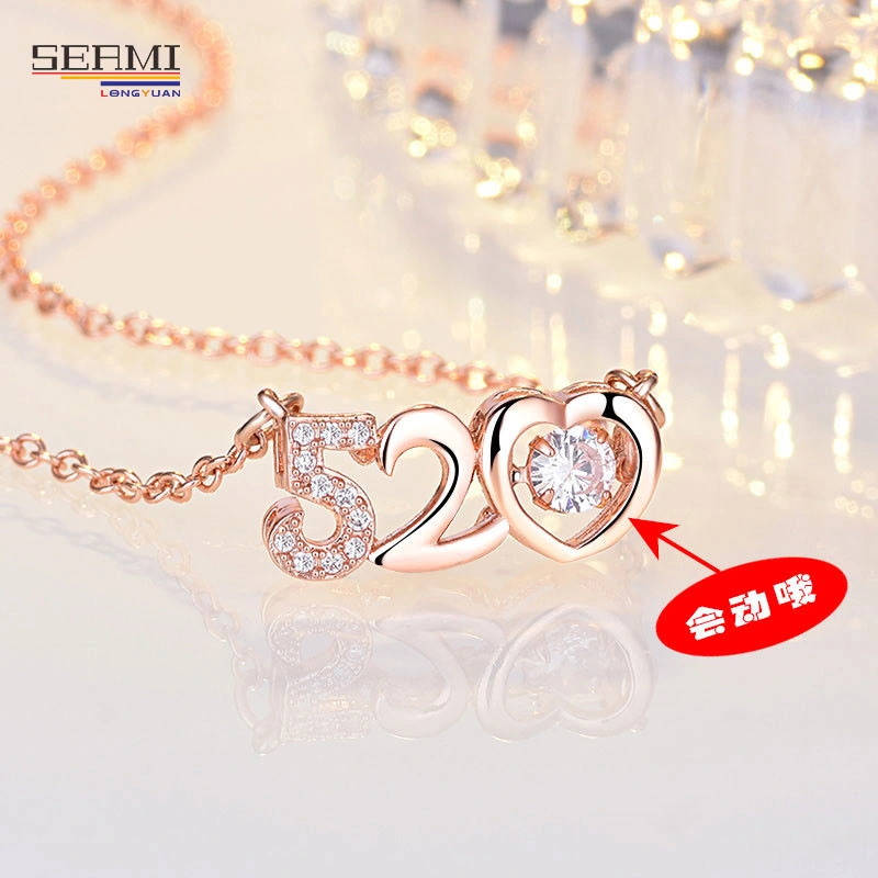 Romance 520 Beating Heart Clavicle Chain Valentine's Day Accessories