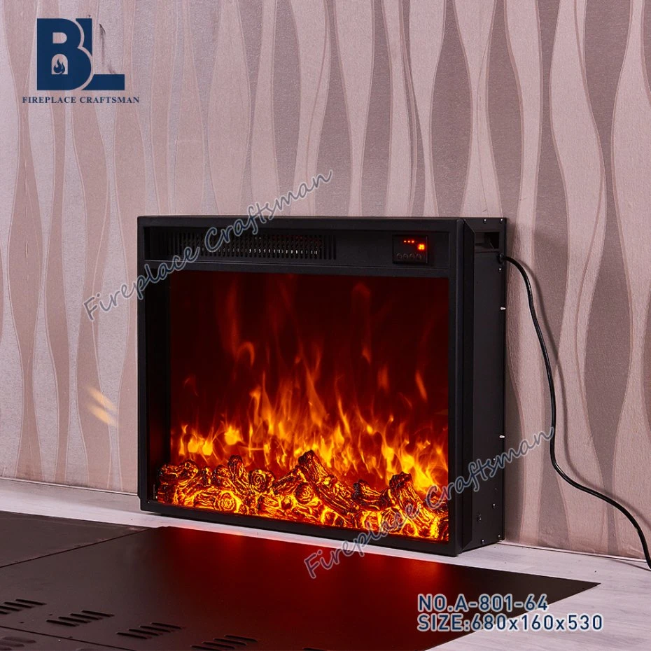 70" Master Flame Wall Mounted Remote Control Electric Fireplace