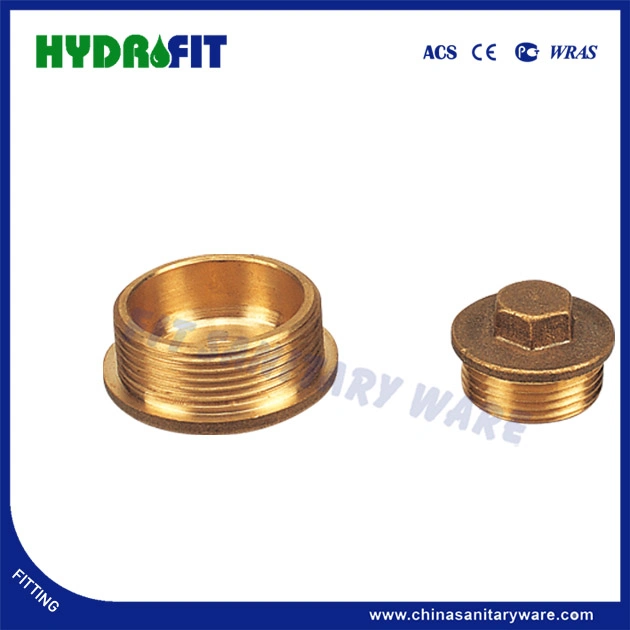 Forged Plug Brass Pipe Fittings for Plumbing (MK12108)