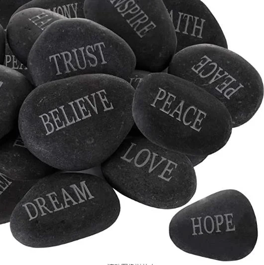 Factory Hot Selling High quality/High cost performance  Buddhist Customizable Lettering Pebbles Decorative Pebbles