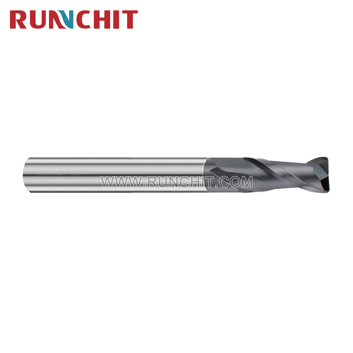 2/4flute carboneto de tungsténio plana/Bola/o raio do canto Revestimento Diamond End Mill Máquina CNC de corte de carboneto D8.0 Moagem*R1.0*20*L100*D8*2t (DRAI0810)