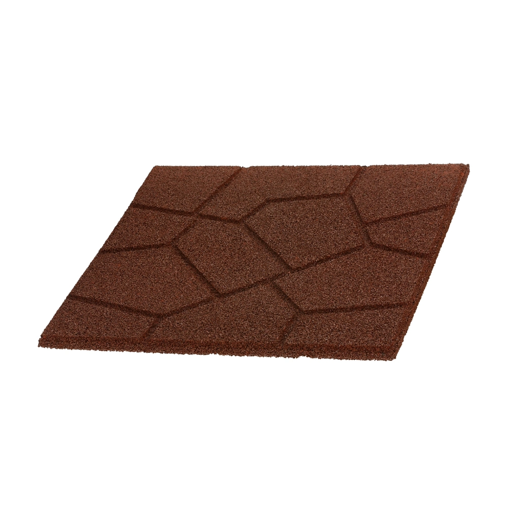 No Shift Solid Color Safety Rubber Playground Tiles Pavers for Outdoor Gyms Equipment