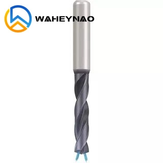 Waheynao CNC Drilling Tools Coolant Indexable Straight Shank Tungsten Carbide Twist Drill Bits