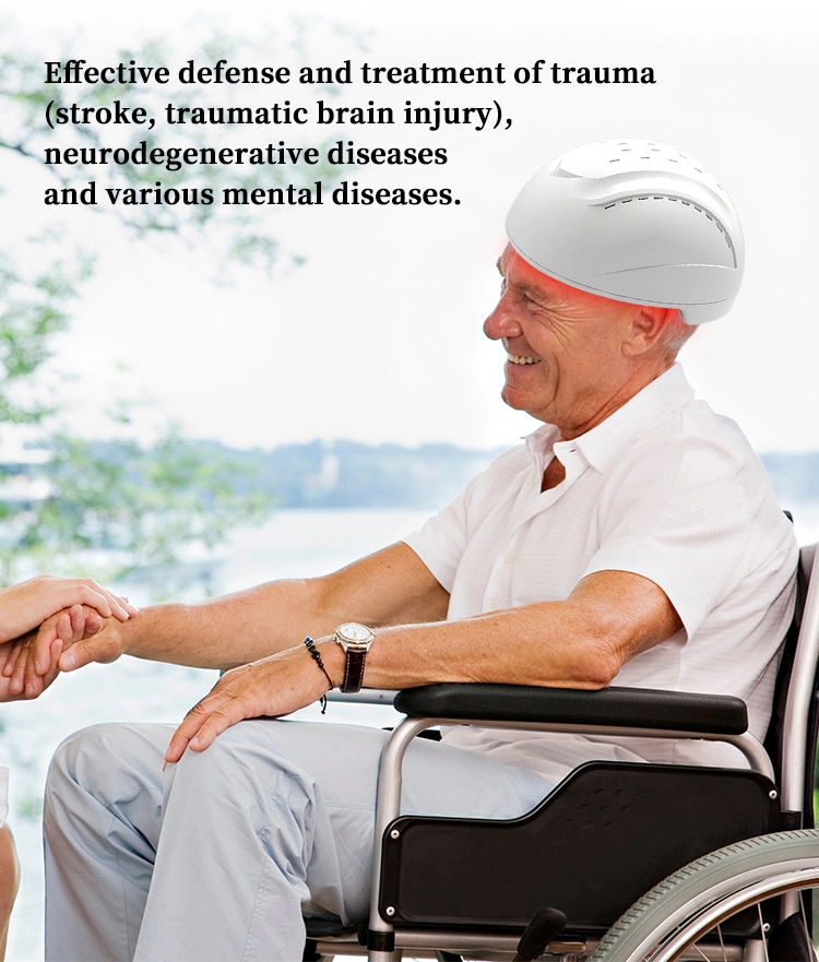 Suyzeko Brain Health LED Light Therapy Medical Device Photobiomodulation Treatment Machine for Brain Therapy