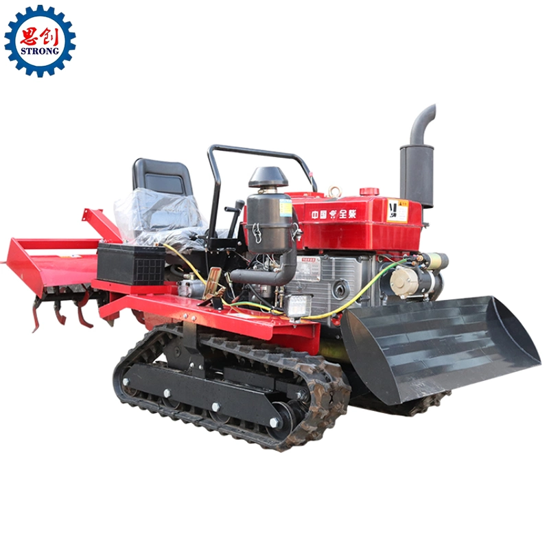 Small Remote Control Lightweight Garden Crawler Tractor Cultivator