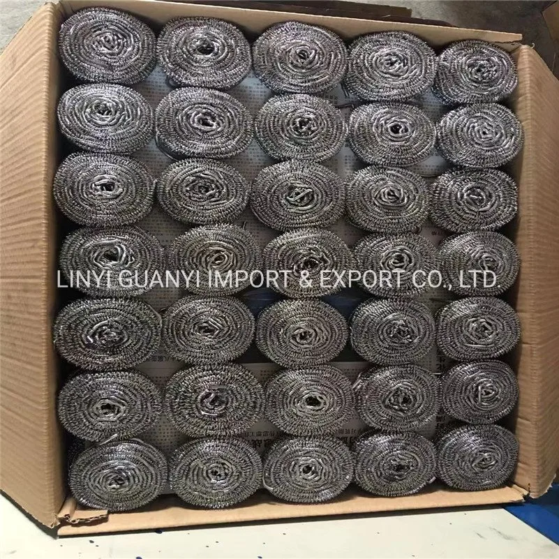 Household Cleaning Metal Galvanized Mesh Pot Pan Scourer Iron Sponge Manufacturer