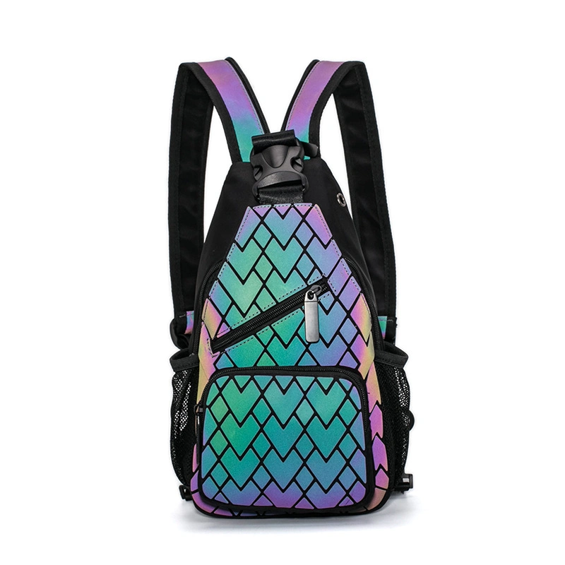 Best Barato Beleza Lazer mochila moda elegante Reflective Crossbody Bag