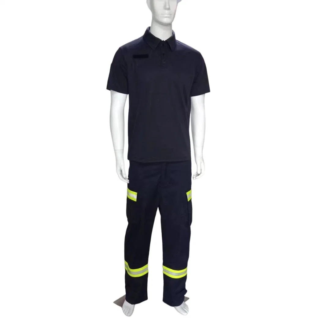 Traje de bombero fitness entrenamiento de verano Short-Sleeved Traje de Entrenamiento deportivo