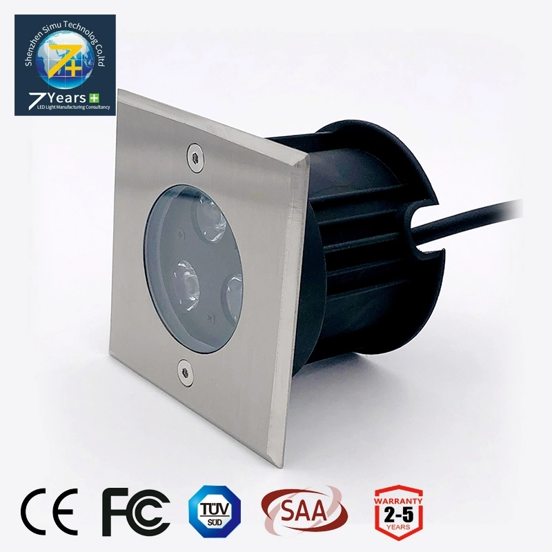 Étanche IP67 encastré DC12V LED Mini jardin encastré LED Underground Éclairage