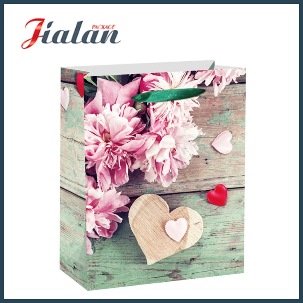 Fsc Wood Design Everyday Flower Packing Gift Paper Bags